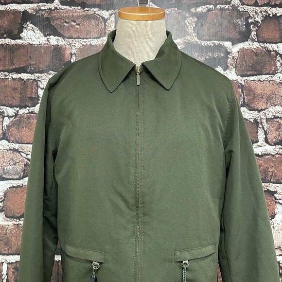 GAP Utility Jacket Coat Full Zip Collar Green Size Medium M - Picture 7 of 17